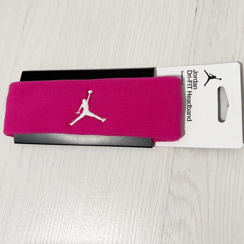 Jordan‎ Dri-FIT Headband Bright Pink Basketball Jumpman Breast Cancer October